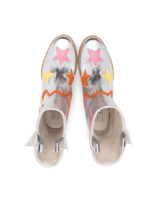 Stella McCartney Kids star patch detail boots