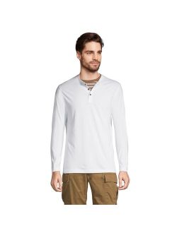 Big & Tall Lands' End Classic-Fit Supima Jersey Henley