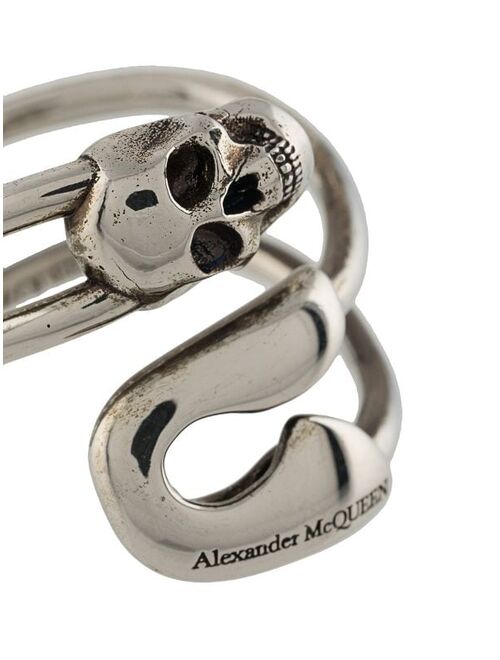 Alexander McQueen safety pin ring