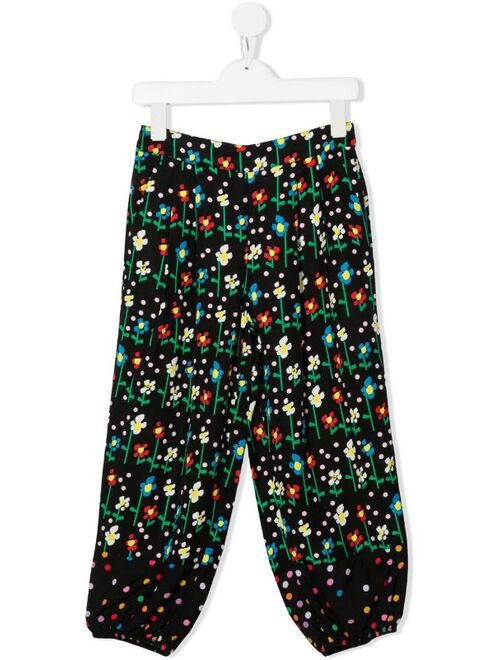 Stella McCartney Kids floral-print loose trousers