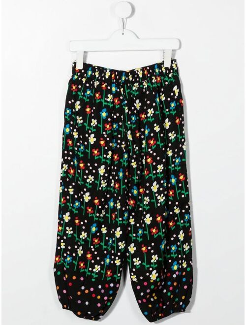 Stella McCartney Kids floral-print loose trousers