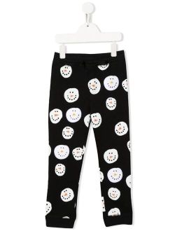 Kids graphic-print organic-cotton trousers