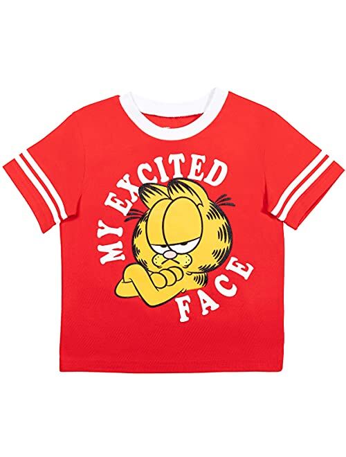 Garfield Short Sleeve T-Shirt & Athletic Mesh Shorts Set