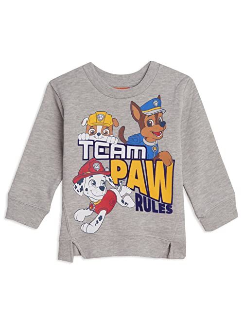 Nickelodeon Paw Patrol Toddler Boys French Terry Long Sleeve T-Shirt Pant Set