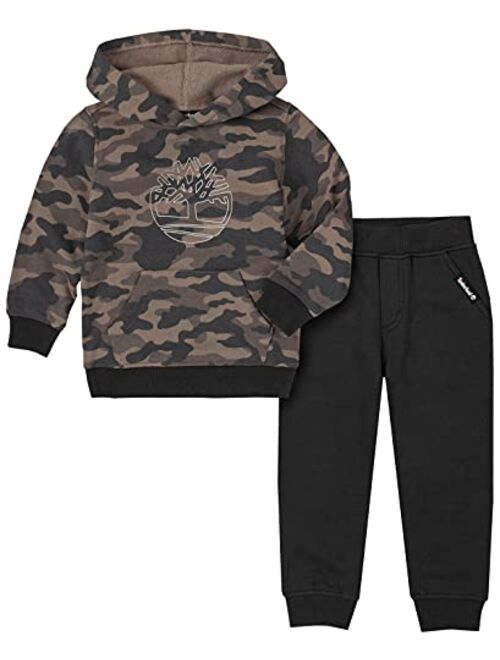 Timberland Boys' 2 Pieces Hooded Pullover Pants Set