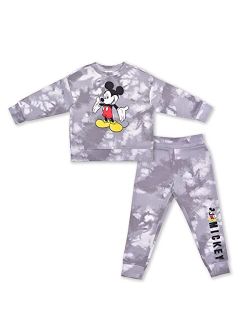 Mickey Mouse Long Sleeve Shirt and Jogger Pant Set for Boys, Active Wear for Kids