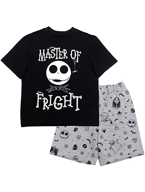 Disney Nightmare Before Christmas Jack Skellington Little Boys T-Shirt Shorts