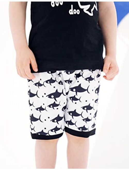 Kids4ever 2Pcs 12M-3T Baby Boys Summer Clothing Sets 3D Printed Sleeveless Tank Top + Shorts Pants Toddlers Outfits