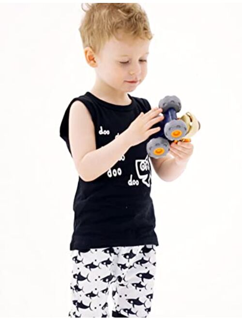 Kids4ever 2Pcs 12M-3T Baby Boys Summer Clothing Sets 3D Printed Sleeveless Tank Top + Shorts Pants Toddlers Outfits