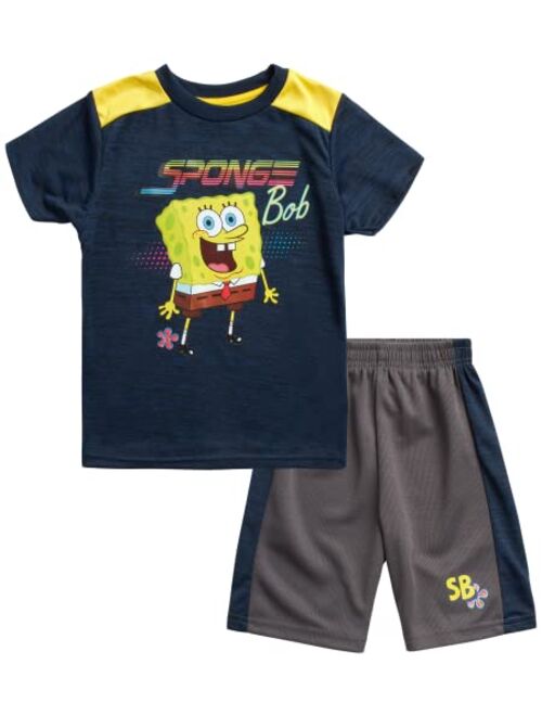 Nickelodeon Boys Shorts Set - T-Shirt and Shorts: Ninja Turtles, Blaze, SpongeBob, Thomas (2T-7)