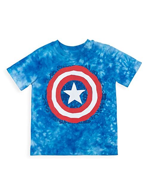 Marvel Avengers Short Sleeve Graphic T-Shirt & French Terry Shorts Set