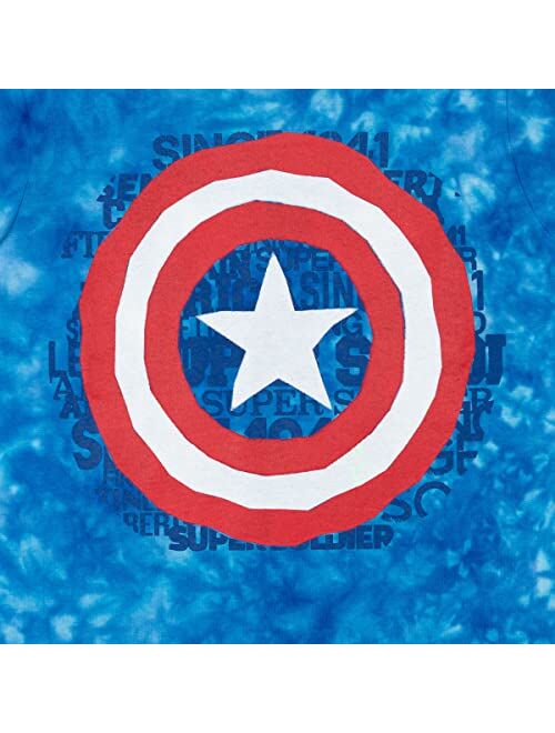Marvel Avengers Short Sleeve Graphic T-Shirt & French Terry Shorts Set