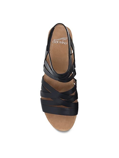 Dansko Women's Mirabella Cork Wedge Gladiator Sandals