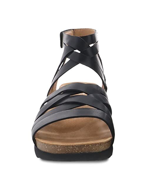 Dansko Women's Mirabella Cork Wedge Gladiator Sandals