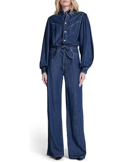 7 For All Mankind Eco Lustre Ultra High-Rise Jo Jumpsuit
