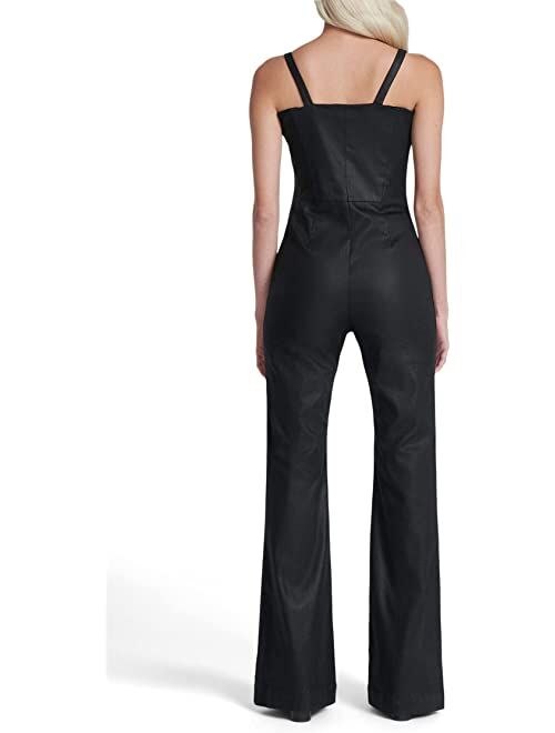 7 For All Mankind Coated Jumpsuit in Rabbit Hole