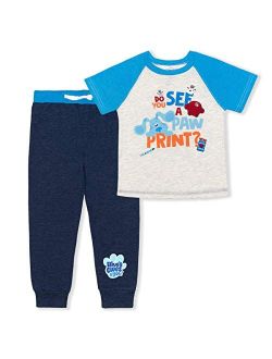 Nickelodeon Blues Clues Boys T-Shirt and Jogger Pants Set for Toddlers Grey/Blue/White
