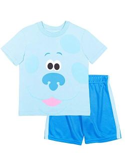 Nickelodeon Blue's Clues Boys Short Sleeve T-Shirt and Mesh Shorts Set