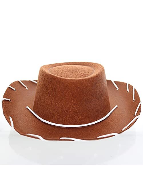 GIFTEXPRESS Felt Cowboy Hat, Western Cowgirl Hat Rodeo Style Costume - CHILD SIZE