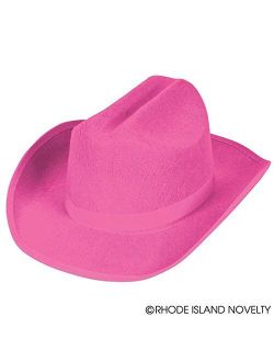 Rhode Island Novelty Child Sized Felt Cowboy Hat Pink, 1 per Order
