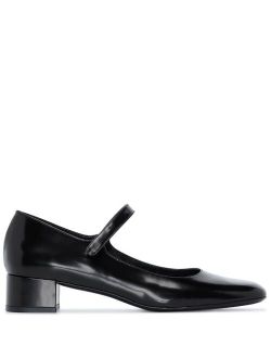 BY FAR Ginny 45mm leather Mary Jane pumps