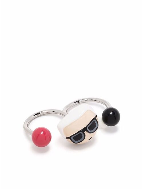 Karl Lagerfeld K beads Karl ring
