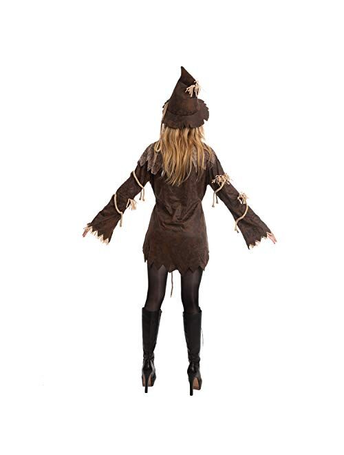 Spooktacular Creations Adult Women Scary Scarecrow Costume