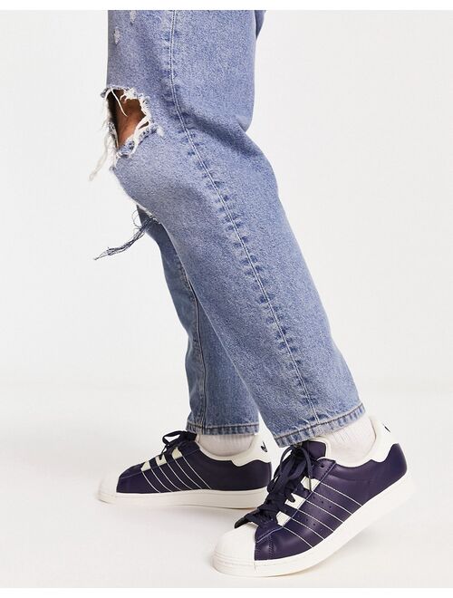 adidas Originals Parley Superstar sneakers in shadow navy