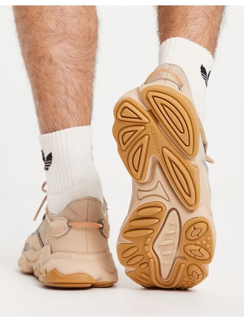 adidas Originals Ozweego sneakers in pale nude beige