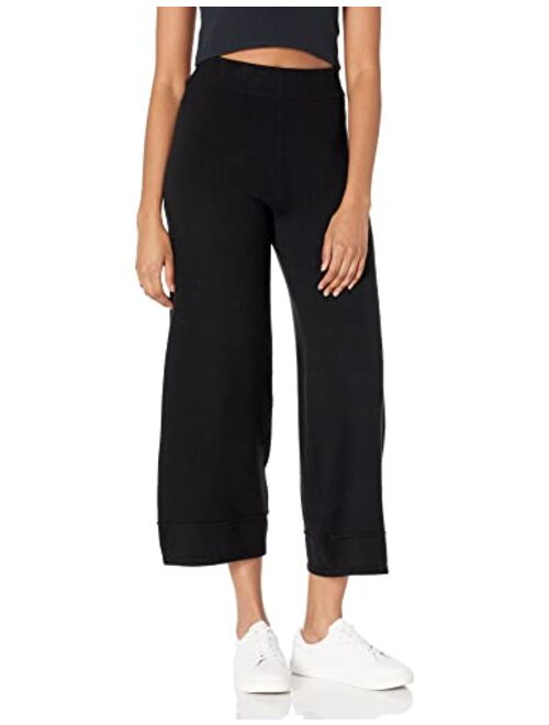 The Drop Women's Bernadette Pull-On Loose-Fit Cropped Sweater Pant