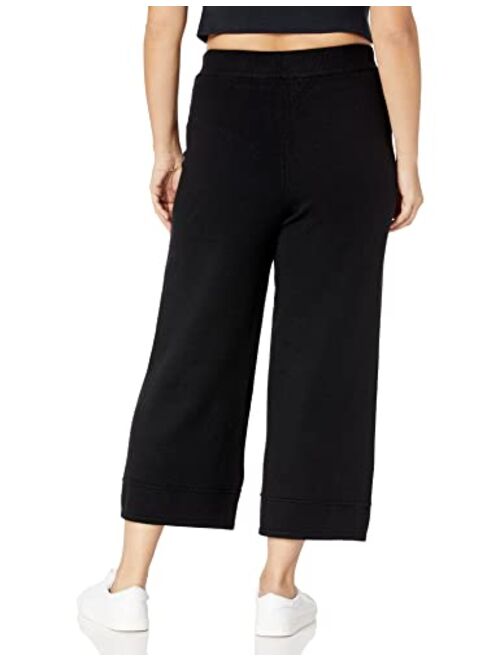 The Drop Women's Bernadette Pull-On Loose-Fit Cropped Sweater Pant