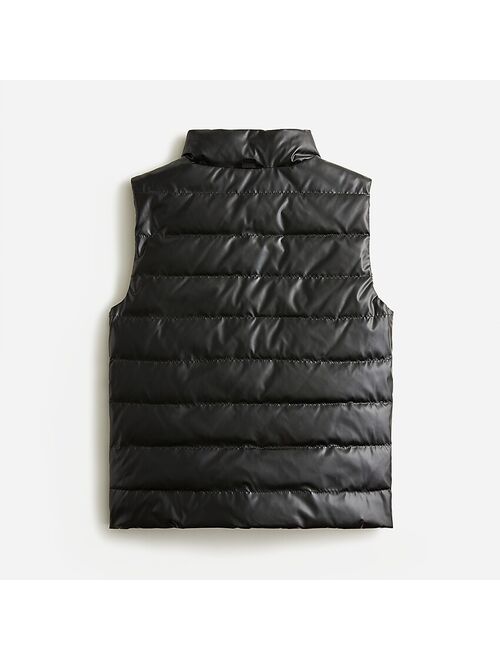 J.Crew Girls' reversible printed puffer vest with eco-friendly PrimaLoft