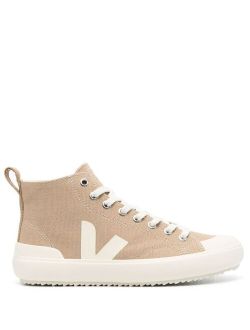 Nova high-top canvas sneakers