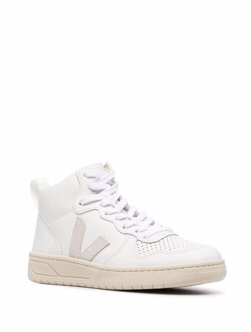 VEJA logo-patch hi-top sneakers