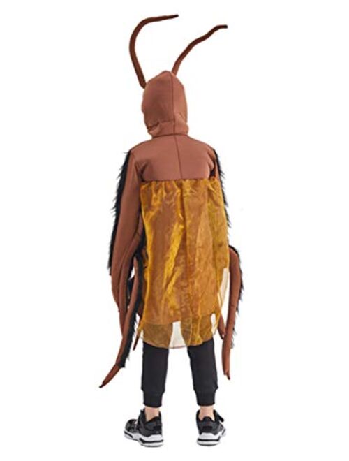 Honeystore Kid's Funny Cockroach Costume Halloween Party Role Play Costume Brown