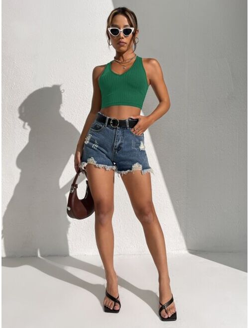 SHEIN Racer Back Tank Top