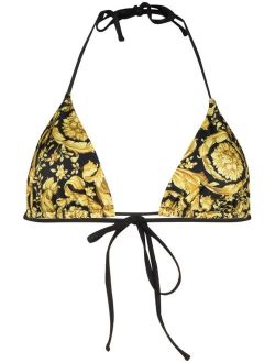 Barocco-print bikini top
