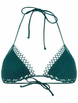 mesh-detail bikini top
