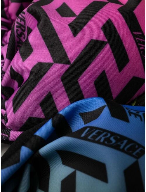 Versace monogram triangle bikini top