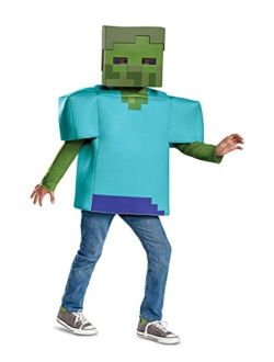 Minecraft Classic Zombie Halloween Costume for Kids