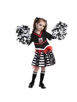 Child Girl Cheerless Zombie Halloween Costume (Small)