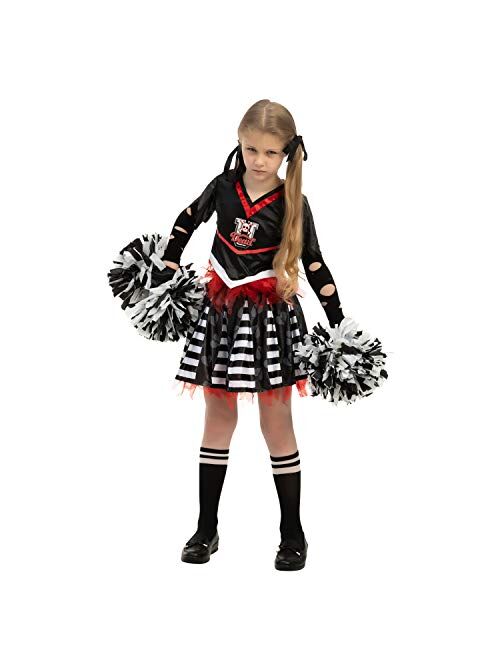 Spooktacular Creations Child Girl Cheerless Zombie Halloween Costume (Small)