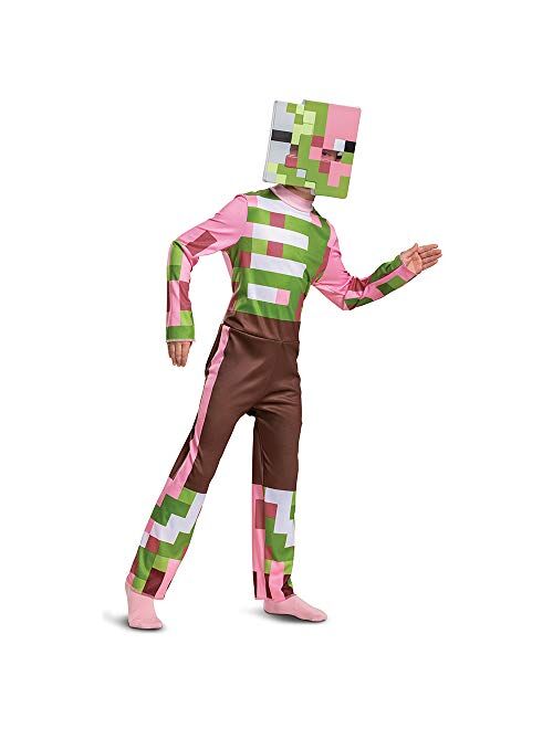 Disguise Minecraft Costume Zombie Pigman Outfit for Kids, Halloween Minecraft Costumes