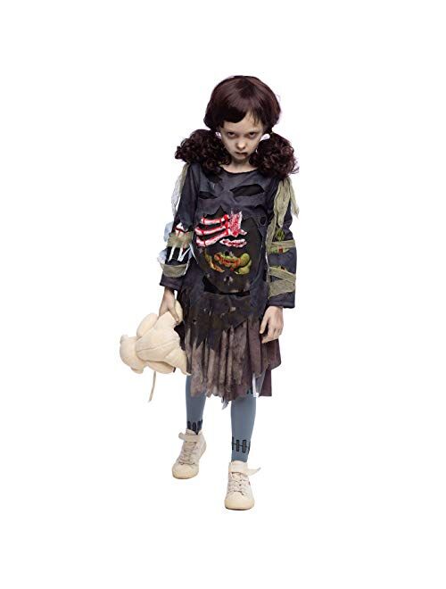 Spooktacular Creations Scary Halloween Zombie Girl Living Dead Monster Child Costume for Girls