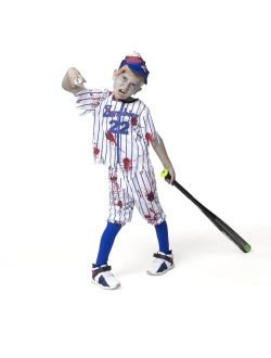 Child Boy Blue Baseball Zombie Costume for Halloween Dress Up Parties, Zombie Theme Party Costumes-S