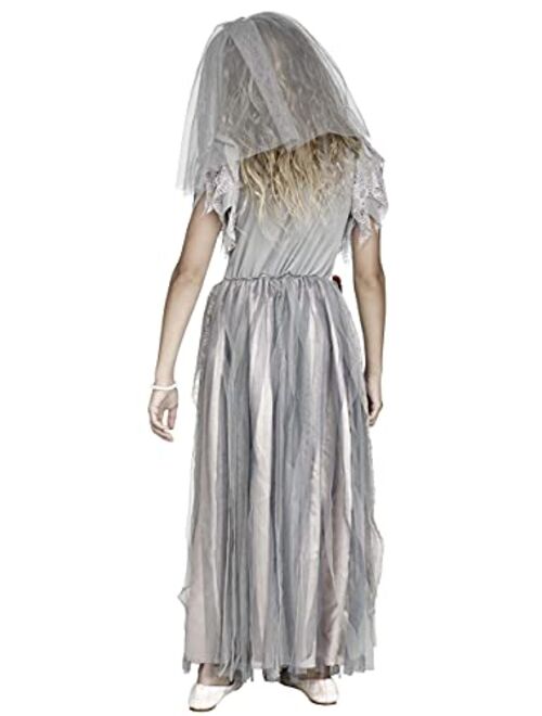 Fun World Girls Zombie Bride Halloween Costume