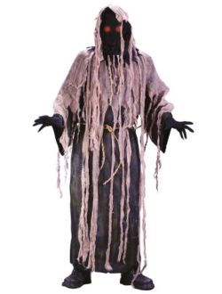 adult light-up gauze zombie halloween costume fits most
