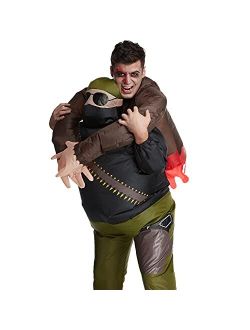 Costumes Adult Inflatable Zombie Costume Blow Up Zombie Hunter Scary Halloween Costumes