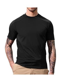Men's Athletic Gym T-Shirts Moisture Wicking Performance Short Sleeve Tee