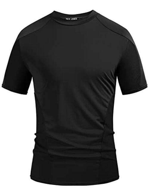 PJ PAUL JONES Men's Athletic Gym T-Shirts Moisture Wicking Performance Short Sleeve Tee